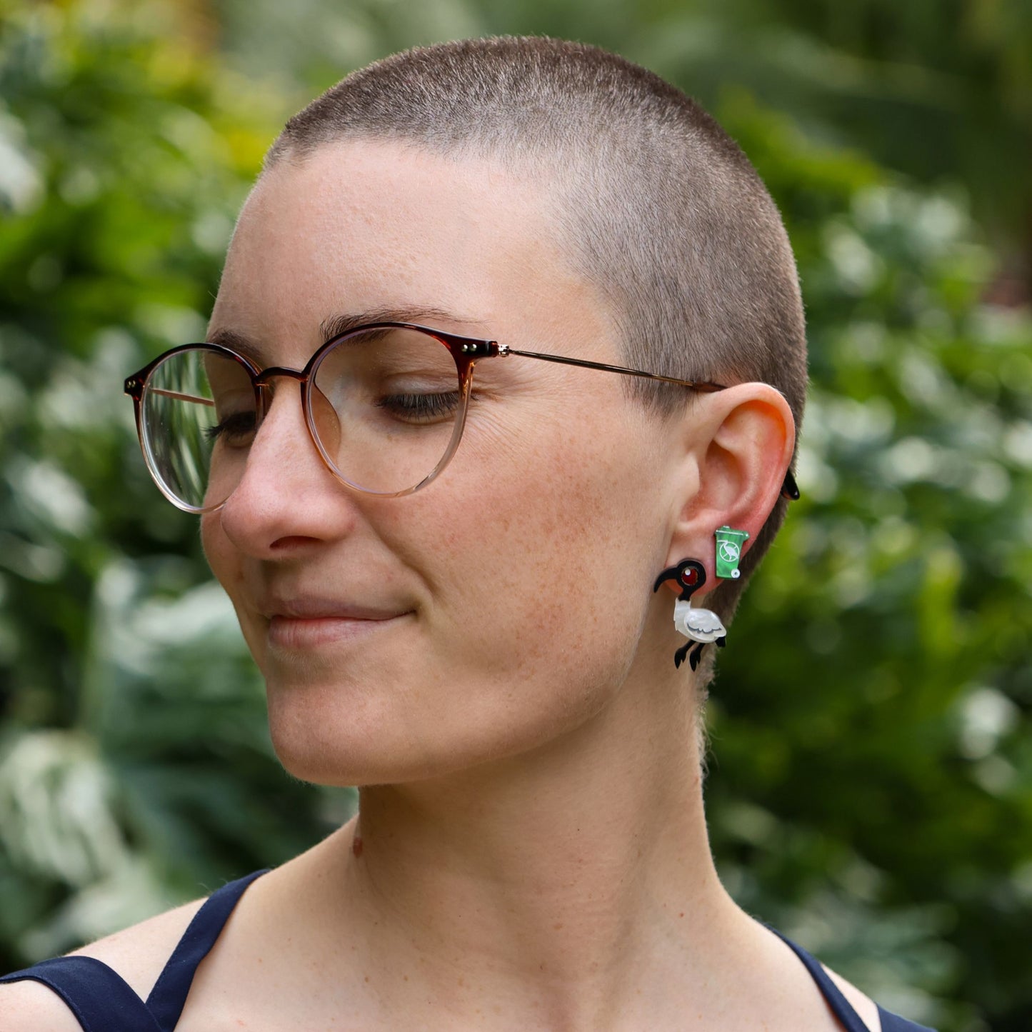 Ibis Studs - Bin Chickens - Statement Bird Earrings