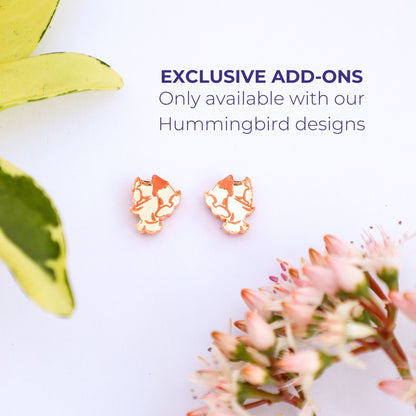 Broad-Tailed Hummingbird Earrings - Handmade Statement Bird Jewellery