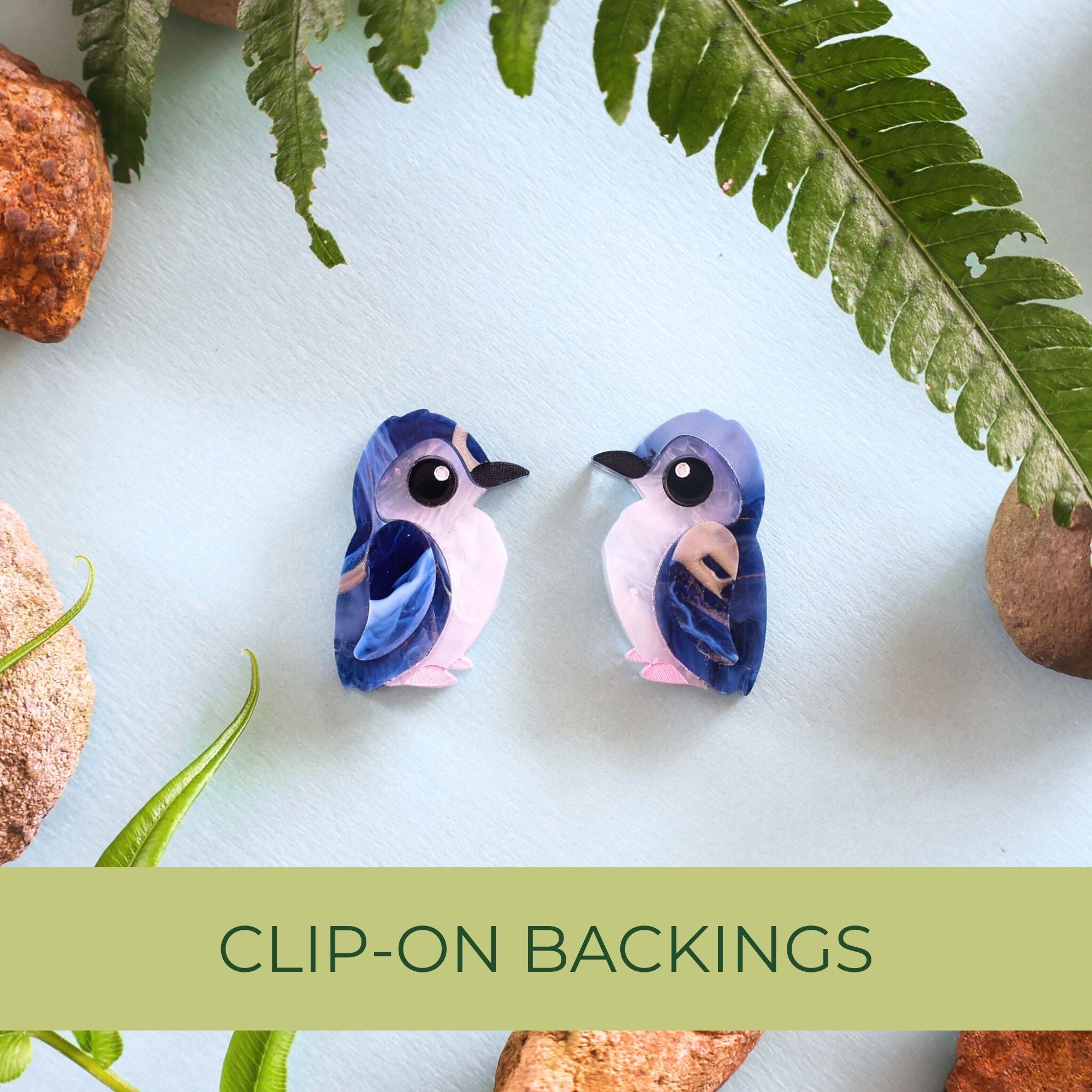 Penguin clip on earrings shop