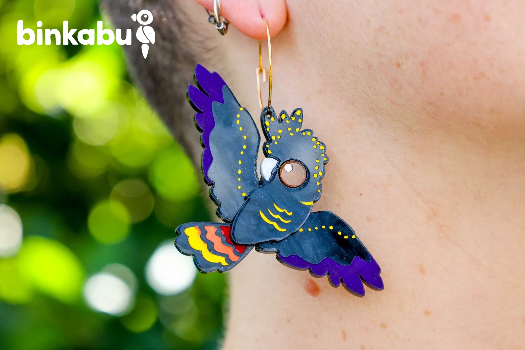 Cockatoo earrings deals