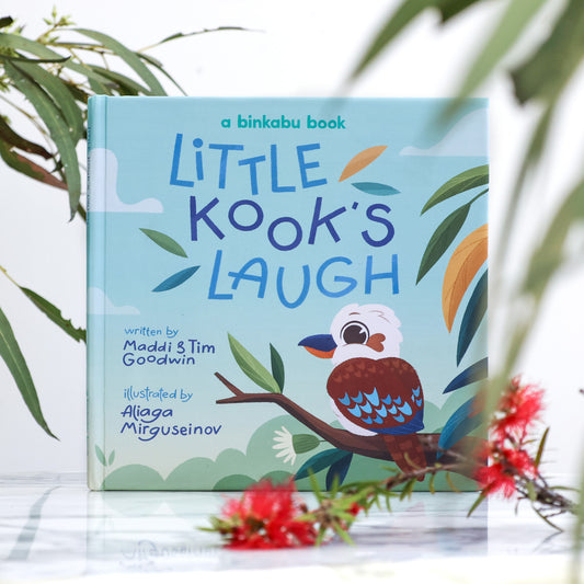 BINKABU Little Kook's Laugh children's book Australian birds kookaburra book